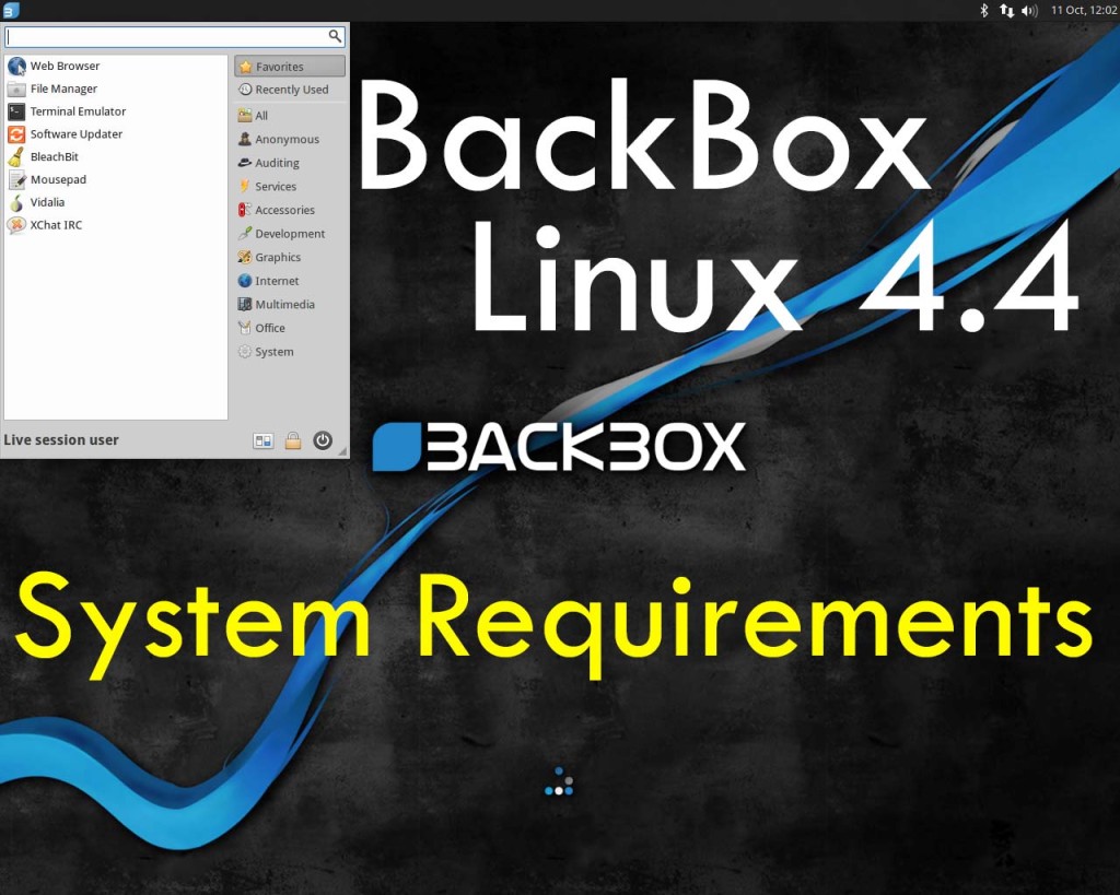system requirements backbox Linux 4.4