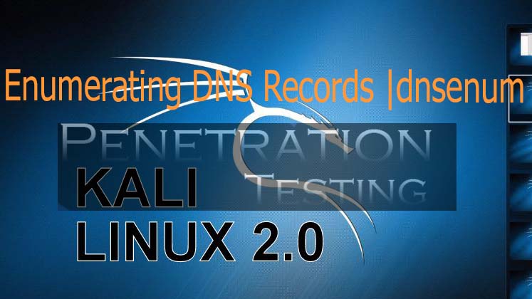 Enumerating DNS Records through dnsenum tool in Kali Linux