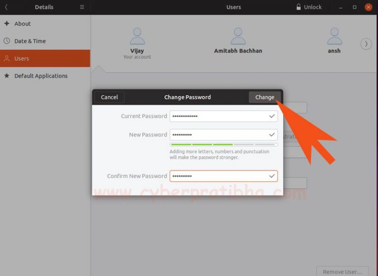 How to change password in Linux by using commands, Tutorial for Beginners
