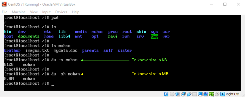tar Command in Linux - Watching Size in KB and MB